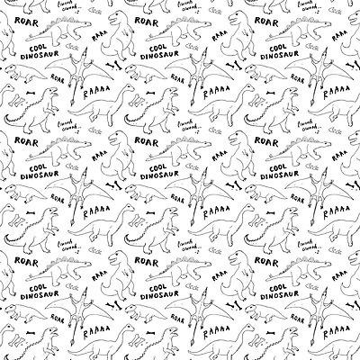 EPS 해외이미지 백그라운드 패턴 일러스트 사람없음 공룡 해외202309 해외일러스트 무늬 파충류 파일형식 벡터