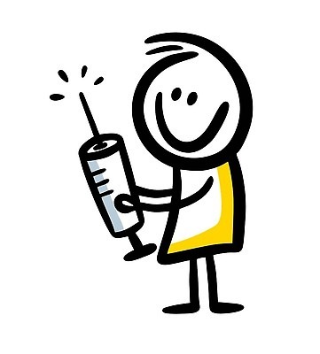 EPS 해외이미지 인물캐릭터 일러스트 주사기 한명 들기 사람 치료 낙서 심플 해외202309 해외일러스트 일러캐릭터 캐릭터 1 의학 의료기기 모션 파일형식 벡터