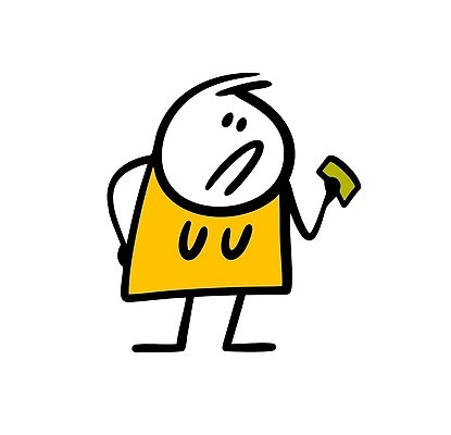 EPS 해외이미지 인물캐릭터 허리손 지폐 일러스트 한명 들기 사람 낙서 가난 심플 빈털터리 해외202309 해외일러스트 일러캐릭터 캐릭터 1 포즈 컨셉 돈 모션 파일형식 벡터