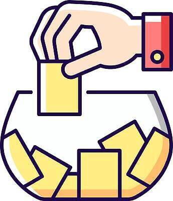 EPS 해외이미지 손 종이 일러스트 신체부위 잡기 로또 복권 뽑기 해외202309 해외일러스트 모션 사람 파일형식 벡터