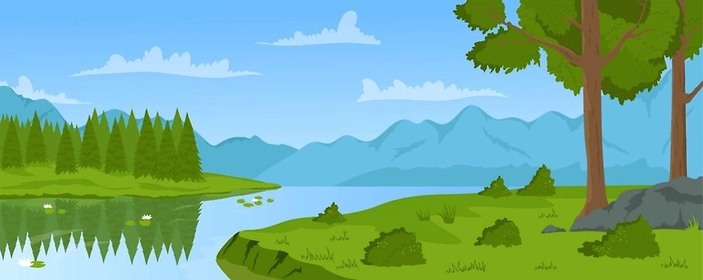 EPS 해외이미지 나무 구름 디자인 공원 호수 여행 백그라운드 일러스트 자연 하늘 휴가 산 파노라마 미술 풍경 야외 초록색 물 여름 파란색 강 뷰티 반사 환경 계곡 봄 연못 소나무 플랫 숲 강가 백합 만화 땅 언덕 장면 상록수 수평선 벡터 해외202309 해외일러스트 자연요소 식물 계절 공공시설 꽃 컬러 문화예술 촬영기법 생태계 파일형식