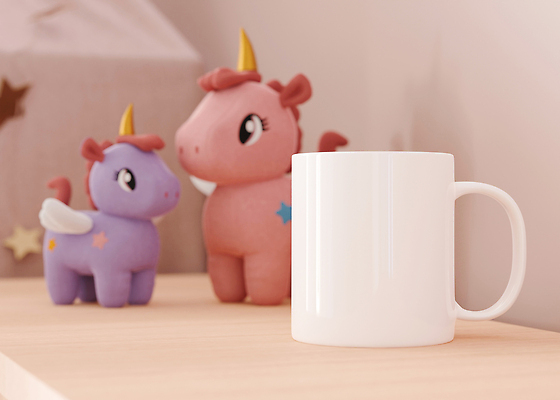 포토 JPG 해외이미지 인형 실내 사람없음 내부 컵 인테리어 공간 편안함 유니콘 해외202309 해외포토 식기 디자인 감각 파일형식