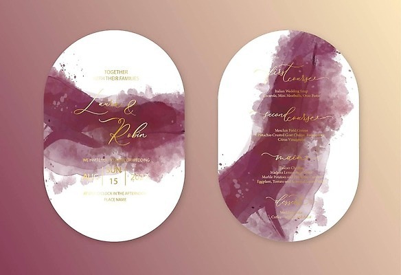 EPS 해외이미지 결혼 일러스트 프레임 사람없음 세트 보라색 축하 분위기 번짐 감성 카피스페이스 해외202309 해외일러스트 컬러 컨셉 이벤트 공백 파일형식 벡터 효과