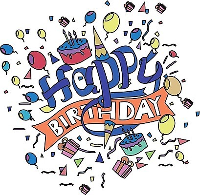 EPS 해외이미지 일러스트 폭죽 타이포그라피 사람없음 선물상자 컬러풀 생일케이크 꽃가루 생일축하 풍선 레터링 해외202309 해외일러스트 문자 컬러 선물 상자 케이크 축하 생일 가루 파일형식 벡터