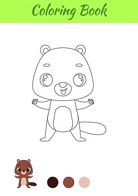 EPS 해외이미지 동물 캐릭터 교육 종이 어린이 선 컬러 일러스트 장난 학교 미술 취미 책 컬러풀 운동 검은색 페인트 유치원 게임 흰색 아기 퀴즈 그리기 만화 연습 그림 윤곽 코믹 페이지 걸음마 비버 벡터 해외202309 해외일러스트 일러캐릭터 모션 놀이 문화예술 건강 사람 파일형식