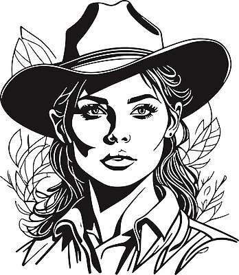 EPS 해외이미지 모델 캐릭터 라이프스타일 드레스 옷 공원 여자 행복 실루엣 얼굴 포즈 백그라운드 일러스트 자연 실내 사람 야외 컬러풀 뷰티 머리 유행 검은색 흰색 카우보이 우아함 인쇄 스케치 카우보이모자 고립 텍사스 스타일 벡터 해외202309 해외일러스트 일러캐릭터 모자_잡화 공공시설 감정 컬러 컨셉 촬영기법 미술 내부 생활 신체부위 미국 생태계 파일형식