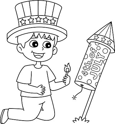 EPS 해외이미지 전통 디자인 실루엣 어린이 선 컬러 일러스트 폭죽 그래픽 자유 축하 그림 윤곽 손그림 페이지 애국심 걸음마 고립 독립기념일 색칠공부 벡터 해외202309 해외일러스트 기념일 컨셉 모션 촬영기법 사람 학습 색칠 독립 파일형식