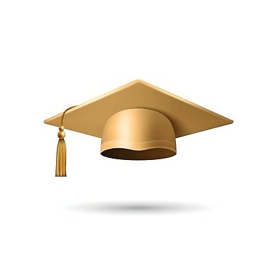 EPS 해외이미지 클립아트 모자 학생 교육 컨셉 일러스트 졸업 학교 성공 고등학교 스터디 파티 3D 흰색 축하 인사 황금 졸업장 대학교 고립 총각 캡모자 벡터 현실 해외202309 해외일러스트 모자_잡화 잡화 컬러 이벤트 학습 예절 디지털합성 파일형식
