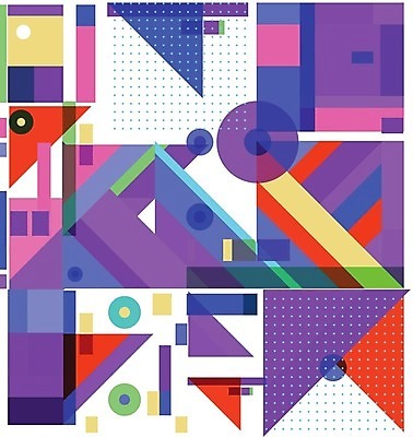 EPS 해외이미지 디자인 백그라운드 패턴 일러스트 추상 사람없음 컬러풀 기하학 스타일 멤피스디자인 해외202309 해외일러스트 컬러 무늬 파일형식 벡터