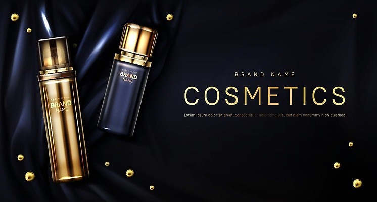 EPS 해외이미지 템플릿 디자인 배너 남자 포스터 백그라운드 일러스트 포장 유리 장식 뷰티 유행 3D 검은색 화장품 직물 액체 황금 상품 컨테이너 실크 향수 플라스크 질감 향기 로션 짐싸기 접기 쾰른 벡터 현실 해외202309 해외일러스트 산업 컬러 모션 재질 독일 실험기구 사람 디지털합성 냄새 파일형식