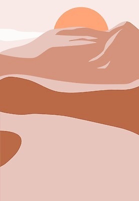 EPS 해외이미지 도로 일러스트 자연 추상 산 미술 장식 강 유행 벡터 해외202309 해외일러스트 길 무늬 교통시설 문화예술 생태계 파일형식