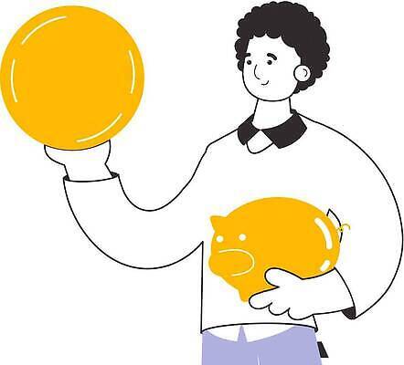 EPS 해외이미지 무료이미지 남자 일러스트 경제 동전 저축 돼지저금통 잡기 투자 자금 해외202309 해외일러스트 돈 비즈니스 모션 사람 금융 저금통 파일형식 벡터 무료콘텐츠