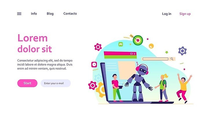 EPS 해외이미지 교육 어린이 과학 컨셉 일러스트 학교 수업 미래 기술 10대 노트북 학습 컴퓨터 디지털 교사 기계 발표 그룹 작업실 수술 엔지니어 스마트 로봇 전자 보여주기 멀리 공학 혁명 개발 제어 지능 프로그래밍 프로젝트 벡터 코딩 해외202309 해외일러스트 직업 의학 모션 청소년 사람 치료 전자제품 작업 기술자 컴퓨터교육 파일형식