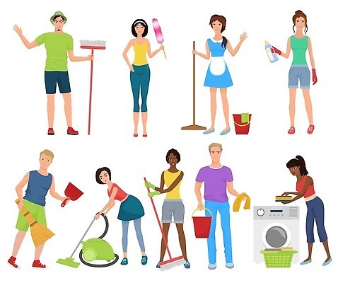 EPS 해외이미지 직업 캐릭터 디자인 여자 백그라운드 유니폼 가사 일러스트 비즈니스 가정 주택 사람 그래픽 파란색 세트 앞치마 흰색 붓 업무 그룹 플랫 씻기 빨래 만화 청소 수집 양동이 서비스 사인 주부 청소부 가정부 고립 다리미질 진공 스타일 벡터 해외202309 해외일러스트 일러캐릭터 옷 컬러 건물 청결 작업 파일형식