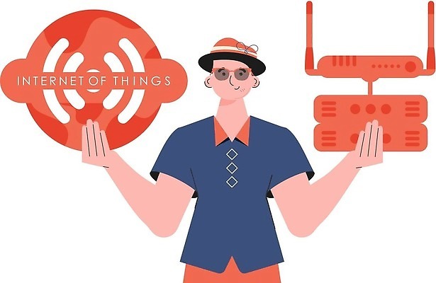 EPS 해외이미지 남자 일러스트 한명 들기 상반신 성인 선글라스 와이파이 사물인터넷 성인남자한명만 해외202309 해외일러스트 1 안경 모션 정보기술 사람 무선인터넷 남자한명만 성인남자만 파일형식 벡터