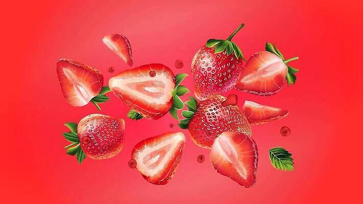 EPS 해외이미지 열매 음료 음식 조각 잎 다이어트 과일 일러스트 재료 모션 딸기 디저트 건강 요리 그래픽 빨간색 컬러풀 주스 물방울 신선 달콤 맛 폭발 먹기 유기농 역동적 비타민 내추럴 숙성 채식주의자 벡터 현실 맛있는 해외202309 해외일러스트 식물 웰빙 컬러 컨셉 채식 영양소 파일형식