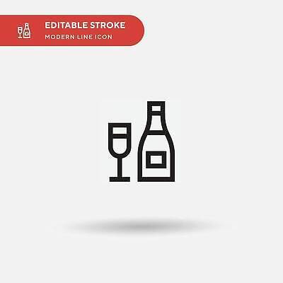 EPS 해외이미지 선 일러스트 사람없음 샴페인잔 샴페인병 해외202309 해외일러스트 술잔 술병 샴페인 파일형식 벡터