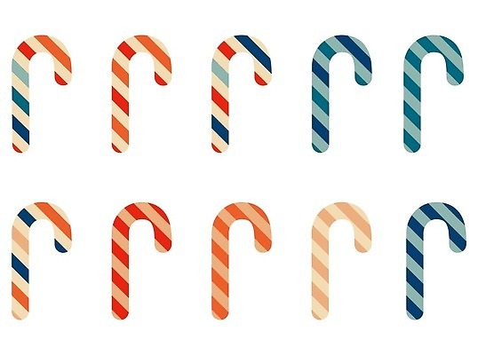 EPS 해외이미지 크리스마스 일러스트 사람없음 세트 빈티지 지팡이사탕 해외202309 해외일러스트 기념일 컨셉 사탕 파일형식 벡터