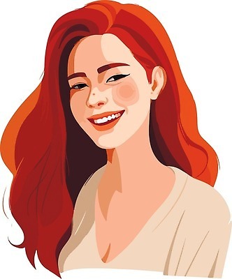 EPS 해외이미지 여자 일러스트 한명 상반신 성인 성인여자한명만 해외202309 해외일러스트 1 사람 여자한명만 성인여자만 파일형식 벡터