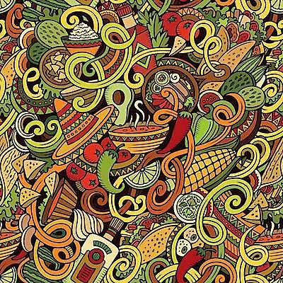 EPS 해외이미지 백그라운드 패턴 토마토 과일 일러스트 고추 추상 멕시코 옥수수 사람없음 컬러풀 샐러드 낙서 국물 멕시코음식 나초 멕시코모자 해외202309 해외일러스트 모자_잡화 음식 컬러 북아메리카 무늬 채소 곡류 서양음식 파일형식 벡터