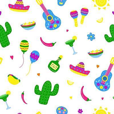 EPS 해외이미지 모자 전통 디자인 배너 포스터 종이 음악 백그라운드 패턴 일러스트 휴가 멕시코 선인장 여러명 컬러풀 태양 파티 축제 미국 기타 축하 인사 신용카드 낙서 인쇄 5월 만화 손그림 풍선 후추 마요네즈 솜브레로 타코 테킬라 포장소품 해골모형 벡터 반복 해외202309 해외일러스트 자연요소 식물 모자_잡화 잡화 컬러 다수 컨셉 북아메리카 무늬 포장 현악기 문화예술 주류 사람 이벤트 금융 모형 예절 날짜 소스_음식 전통의상 향신료 오브젝트 포장재료 파일형식
