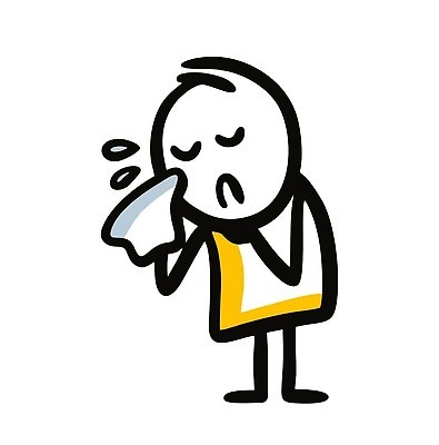 EPS 해외이미지 인물캐릭터 일러스트 한명 사람 낙서 눈물 심플 손수건 해외202309 해외일러스트 일러캐릭터 캐릭터 1 감정 파일형식 벡터