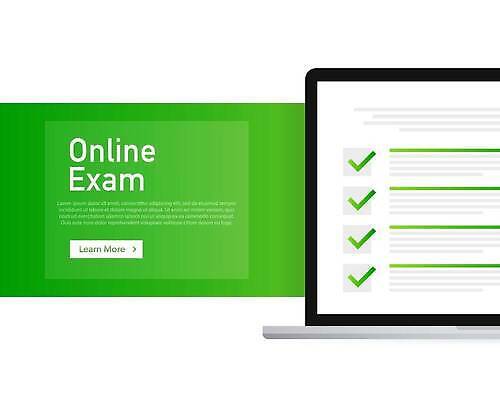 EPS 해외이미지 종이 백그라운드 컨셉 인터넷 일러스트 비즈니스 초록색 노트북 컴퓨터 스크린 공책 웹 시험 퀴즈 끝 선택 어플리케이션 결과 질문 만화 고객 체크표시 흔적 서식 문서 온라인 설문지 승인 주장 체크리스트 목차 해외202309 해외일러스트 교육 컬러 문구용품 전자제품 확인 파일형식 벡터