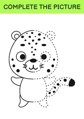 EPS 해외이미지 클립아트 동물 캐릭터 교육 종이 어린이 컬러 일러스트 학교 놀이 미술 책 운동 페인트 유치원 게임 아기 퍼즐 퀴즈 그리기 끝 만화 연습 그림 윤곽 페이지 치타 걸음마 대칭 재규어 벡터 해외202309 해외일러스트 일러캐릭터 포유류 모션 문화예술 건강 사람 파일형식