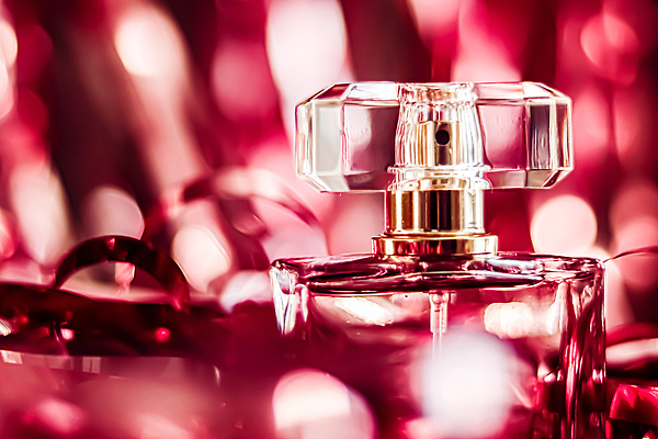 포토 JPG 해외이미지 분홍색 백그라운드 유리 사람없음 고급 향수 보케 향수병 해외202309 해외포토 컬러 컨셉 재질 화장품 병_담는 파일형식