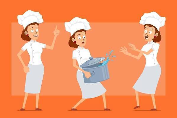 EPS 해외이미지 캐릭터 그릇 여자 행복 얼굴 음식 유니폼 일러스트 말하기 요리 서기 물 세트 금속 주방 식당 요리사 분노 표현 업무 바 뜨거움 플랫 큼 만화 사인 애니메이션 적재 고립 그만 끓이기 제빵사 주목 스타일 벡터 해외202309 해외일러스트 일러캐릭터 자연요소 직업 식기 옷 감정 모션 재질 사람 신체부위 상점 작업 크기 파일형식