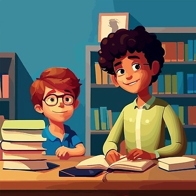 EPS 해외이미지 학생 교육 어린이 백그라운드 일러스트 졸업 학교 대화 사람 앉기 소년 내부 10대 책 학습 스터디 독서 뷰티 기쁨 흰색 마음 선택 도서관 만화 스마트 집중 그림 발견 스타일 벡터 카피스페이스 해외202309 해외일러스트 남자 감정 컬러 컨셉 모션 청소년 말하기 공백 파일형식