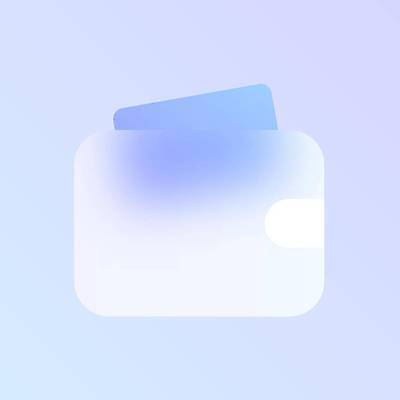 EPS 해외이미지 일러스트 사람없음 파란색 투명 지갑 글래스모피즘 해외202309 해외일러스트 디자인 컬러 파일형식 벡터