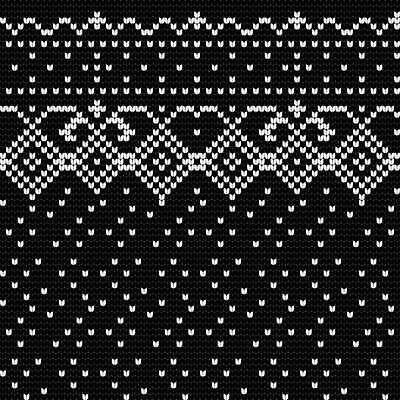 EPS 해외이미지 디자인 패턴 일러스트 사람없음 검은색 뜨개질 해외202309 해외일러스트 컬러 무늬 취미 파일형식 벡터