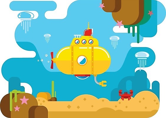 EPS 해외이미지 디자인 파도 바다 여행 백그라운드 일러스트 교통시설 자연 불가사리 바닥 항해 풍경 사람없음 물 파란색 장난감 노란색 수중 수영 게 해조류 플랫 잠수함 그림 다이빙 프로펠러 함선 심플 해파리 카툰스타일 깊이 해외202004 해외일러스트 자연요소 컬러 교통 배_교통 극피동물 갑각류 수상스포츠 해양식물 자포동물 시설 생태계 수중스포츠 파일형식 벡터