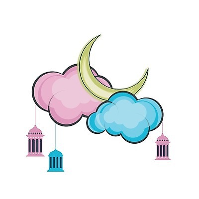 EPS 해외이미지 구름 전통 배너 포스터 종교 문화 백그라운드 일러스트 휴가 컬러풀 축제 기도 등불 램프 축하 이슬람교 기회 커뮤니티 단식 아랍어 해외202004 해외일러스트 자연요소 컬러 컨셉 조명 파일형식 벡터