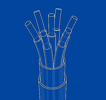 EPS 해외이미지 산업 선 백그라운드 곡선 일러스트 부분 추상 기술 3D 검은색 자료 힘 장비 에너지 흰색 네트워크 연결 스케치 유연 전자 윤곽 철사 지휘자 튜브 고립 구리 설치 전압 공급 와이어프레임 배선 해외202004 해외일러스트 컬러 무늬 미술 한자 음악가 원소 디지털합성 파일형식 벡터