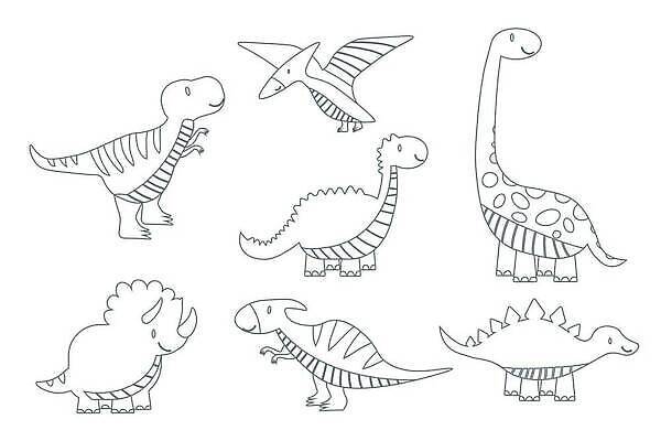 EPS 해외이미지 클립아트 동물 캐릭터 디자인 행복 야생동물 어린이 선 백그라운드 일러스트 파충류 자연 미술 그래픽 세트 용 아기 낙서 만화 스케치 수집 공룡 그림 윤곽 코믹 육식동물 선사시대 고립 몬스터 타격 벡터 쥬라기 해외202309 해외일러스트 일러캐릭터 감정 모션 문화예술 사람 역사 생태계 파일형식