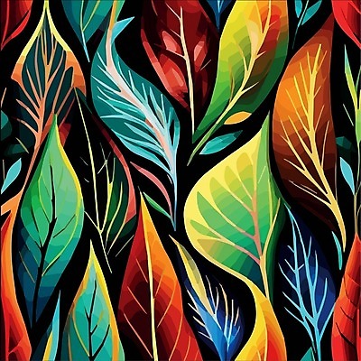 EPS 해외이미지 백그라운드 잎 일러스트 추상 미술 사람없음 보테니컬아트 트로피컬아트 해외202309 해외일러스트 식물 무늬 문화예술 그림 파일형식 벡터