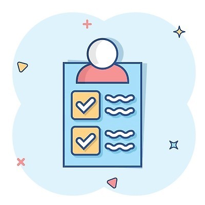 EPS 해외이미지 하늘색 곡선 일러스트 집게 사람없음 반짝임 심볼 체크표시 심플 체크리스트 해외202309 해외일러스트 선 모션 파란색 확인 파일형식 벡터