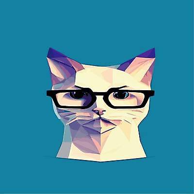 EPS 해외이미지 디자인 안경 일러스트 사람없음 고양이 팝아트 해외202309 해외일러스트 잡화 포유류 반려동물 그림 파일형식 벡터