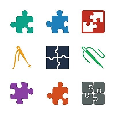 EPS 해외이미지 조각 일러스트 사람없음 컬러풀 퍼즐 실 심볼 퍼즐조각 해외202309 해외일러스트 컬러 파일형식 벡터