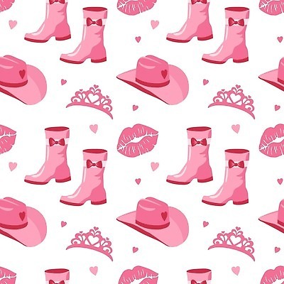 EPS 해외이미지 모델 템플릿 디자인 드레스 옷 여자 포스터 인형 분홍색 백그라운드 신발 패턴 일러스트 벽지 추상 왕관 키스 부츠 그래픽 장난감 뷰티 유행 낭만 직물 우아함 만화 수집 카우보이모자 스타일 벡터 해외202309 해외일러스트 모자_잡화 컬러 컨셉 무늬 사람 애정표현 파일형식