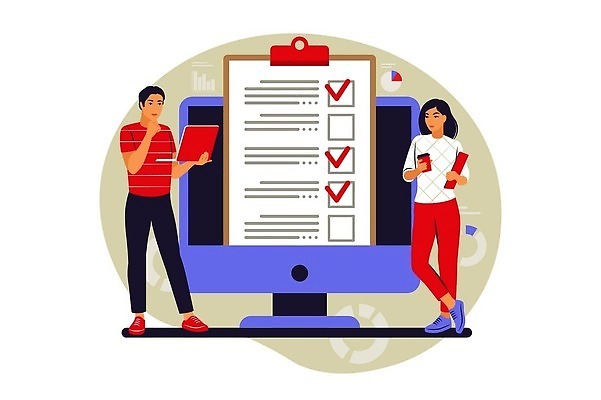 EPS 해외이미지 캐릭터 디자인 종이 백그라운드 컨셉 일러스트 비즈니스 성공 사람 사무실 연필 쪽지 시험 업무 플랫 선택 계획 만화 투표 고객 심볼 서비스 흔적 사인 보고서 서식 문서 순위 온라인 대답 서류판 설문지 체크리스트 목차 벡터 해외202309 해외일러스트 일러캐릭터 교육 학용품 필기구 사무용품 작업 선거 파일형식