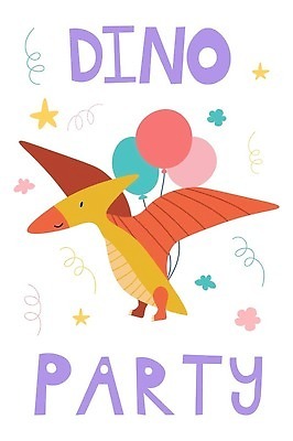 EPS 해외이미지 별 꽃무늬 일러스트 사람없음 파티 귀여움 공룡 풍선 공룡캐릭터 해외202309 해외일러스트 일러캐릭터 자연요소 캐릭터 꽃 컨셉 무늬 파충류 이벤트 파일형식 벡터