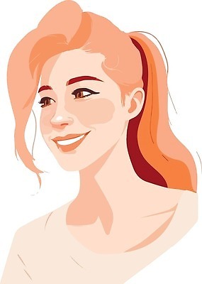 EPS 해외이미지 여자 일러스트 한명 상반신 성인 성인여자한명만 해외202309 해외일러스트 1 사람 여자한명만 성인여자만 파일형식 벡터