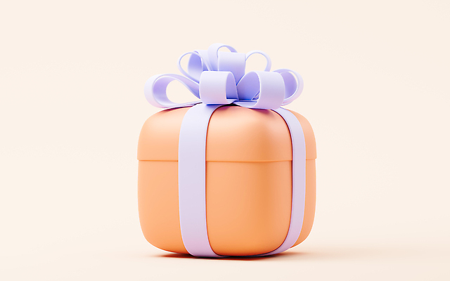 포토 JPG 해외이미지 이벤트 사람없음 선물상자 3D 살구색 해외202309 해외포토 컬러 선물 상자 디지털합성 파일형식