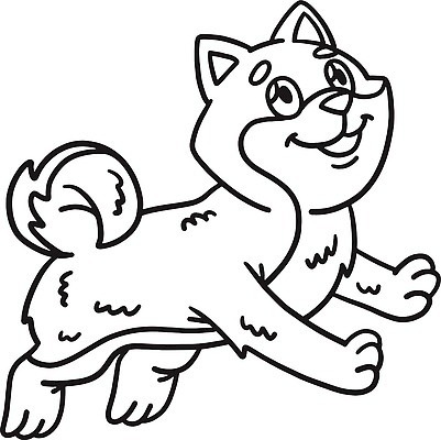 EPS 해외이미지 동물 디자인 실루엣 어린이 선 컬러 일러스트 그래픽 일본 그림 사냥개 윤곽 손그림 페이지 전사 걸음마 고립 색칠공부 벡터 해외202309 해외일러스트 아시아 모션 촬영기법 사람 학습 색칠 개 파일형식