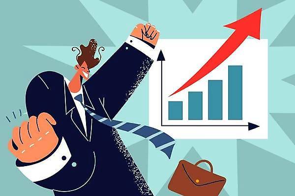 EPS 해외이미지 남자 화살표 서류가방 일러스트 비즈니스 성공 그래프 한명 성인 비즈니스맨 상승 성인남자한명만 해외202309 해외일러스트 1 컨셉 가방 사람 직장인 남자한명만 성인남자만 파일형식 벡터