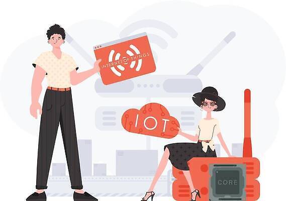 EPS 해외이미지 전신 여자 남자 일러스트 협력 들기 앉기 성인 두명 선글라스 와이파이 클라우드서비스 인터넷창 사물인터넷 성인만 해외202309 해외일러스트 안경 인터넷 모션 정보기술 사람 서비스 무선인터넷 파일형식 벡터