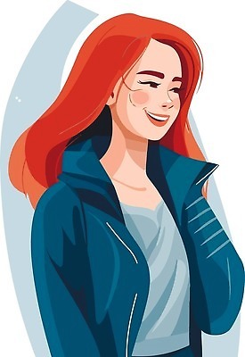 EPS 해외이미지 여자 일러스트 한명 상반신 성인 성인여자한명만 해외202309 해외일러스트 1 사람 여자한명만 성인여자만 파일형식 벡터